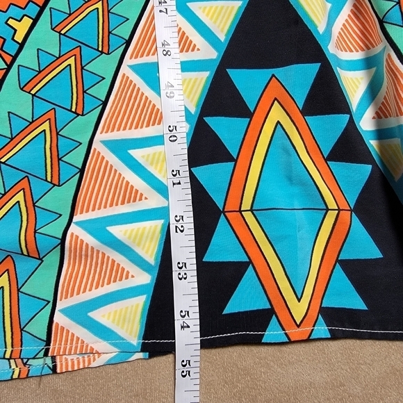 Francesca’s Maxi Dress Hello Miss Strapless Aztec Pattern Size Medium EUC - Picture 10 of 11